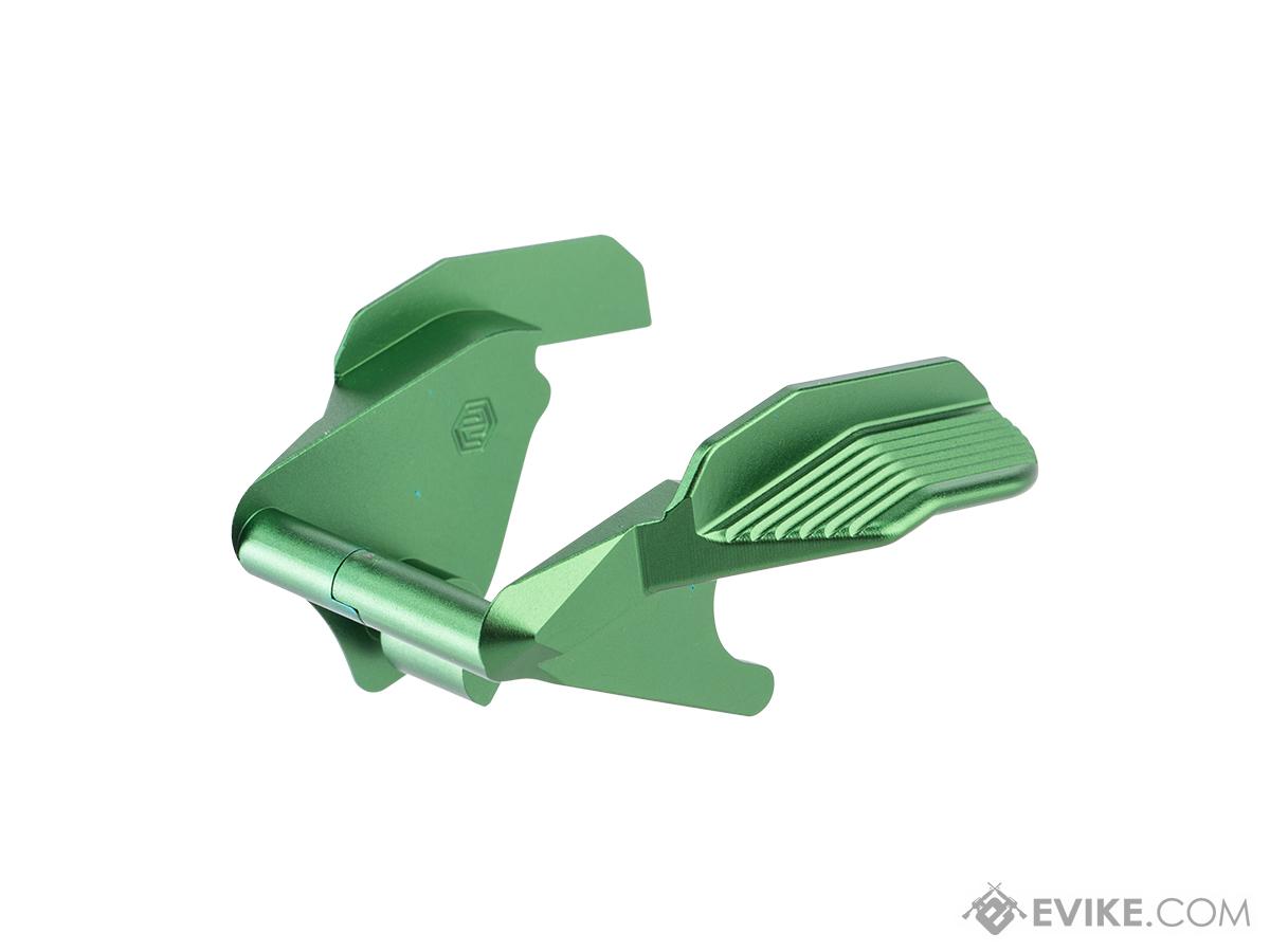 EDGE Custom Albatross V2 CNC Ambidextrous Thumb Safeties for Hi-CAPA & 1911 Gas Blowback Airsoft Pistols (Color: Green)