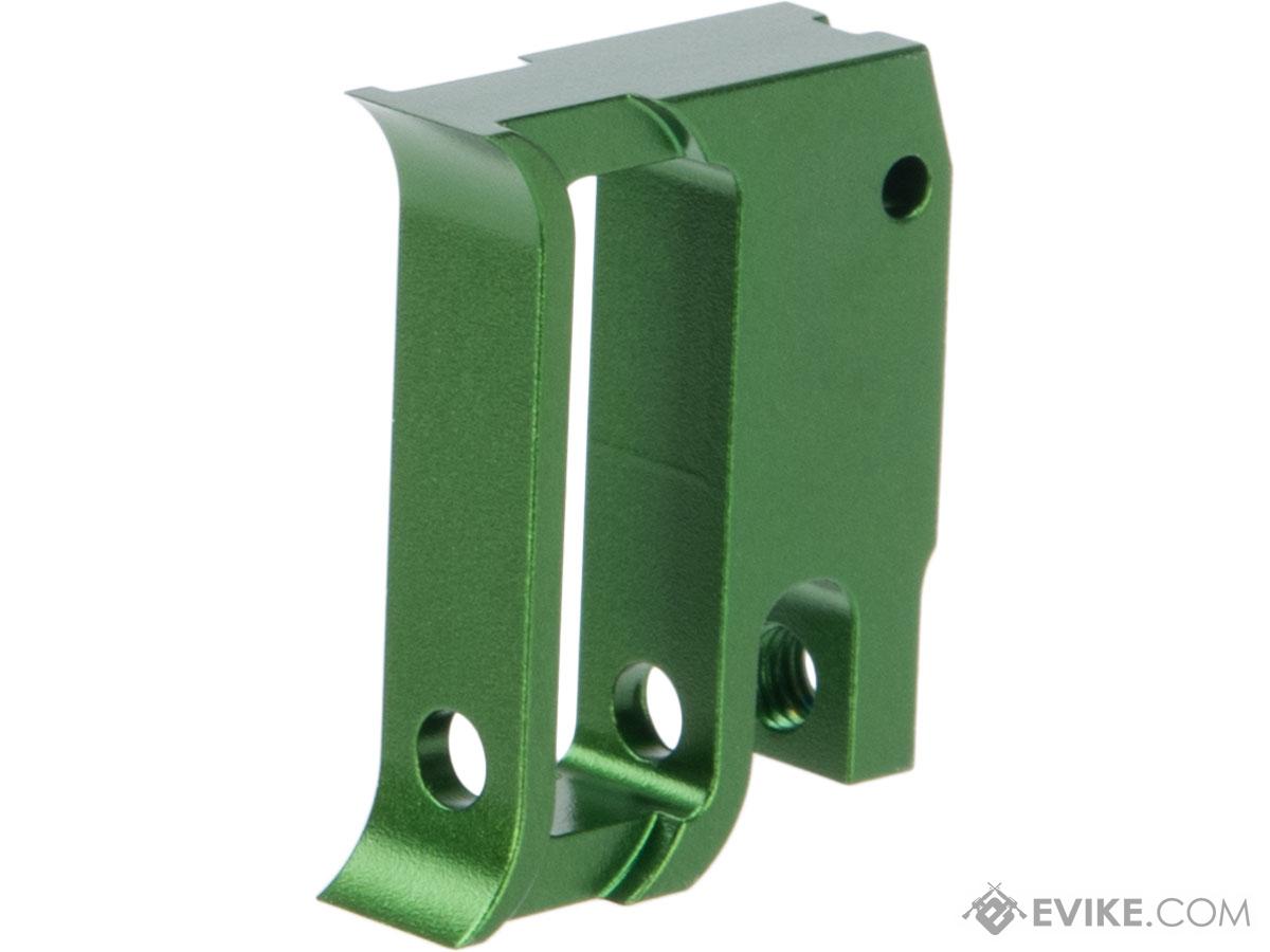 EDGE Airsoft Aluminum Trigger for Hi-CAPA / 1911 Gas Blowback Airsoft Pistols - Type 1 (Color: Green)