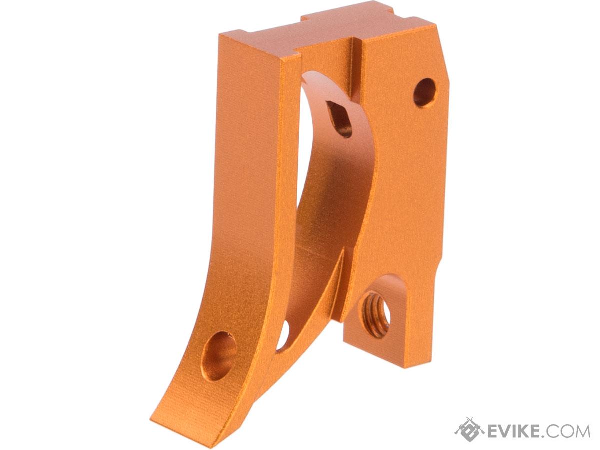 EDGE Airsoft Aluminum Trigger for Hi-CAPA / 1911 Gas Blowback Airsoft Pistols - Type 2 (Color: Orange)