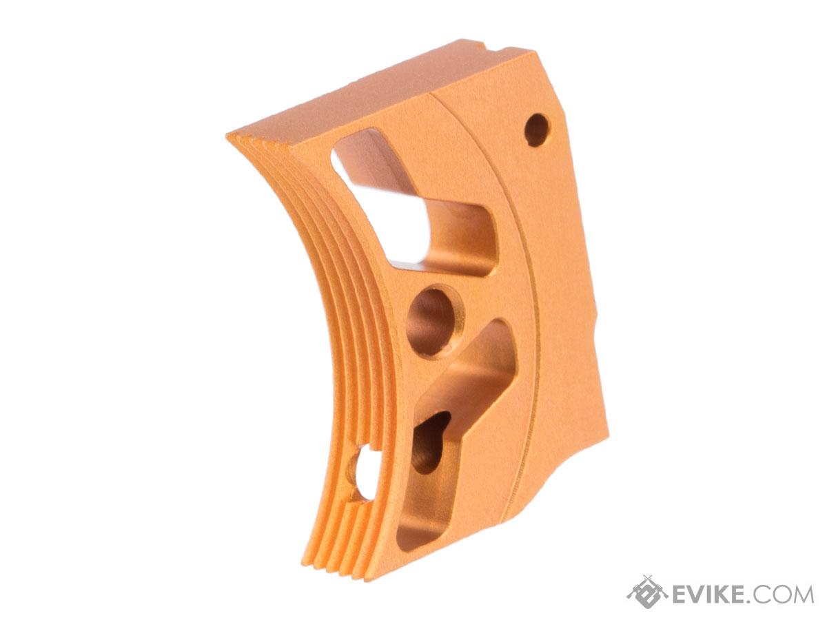 EDGE Airsoft Aluminum Trigger for Hi-CAPA / 1911 Gas Blowback Airsoft Pistols - Type 3 (Color: Orange)