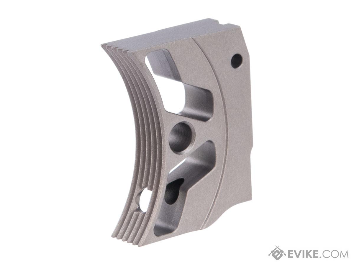 EDGE Airsoft Aluminum Trigger for Hi-CAPA / 1911 Gas Blowback Airsoft Pistols - Type 3 (Color: Grey)