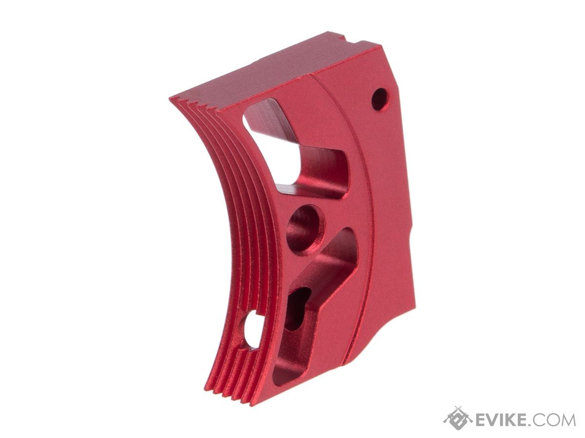 EDGE Airsoft Aluminum Trigger for Hi-CAPA / 1911 Gas Blowback Airsoft Pistols - Type 3 (Color: Red)