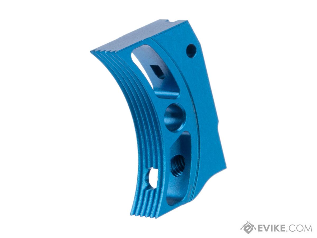 EDGE Airsoft Aluminum Trigger for Hi-CAPA / 1911 Gas Blowback Airsoft Pistols - Type 4 (Color: Blue)