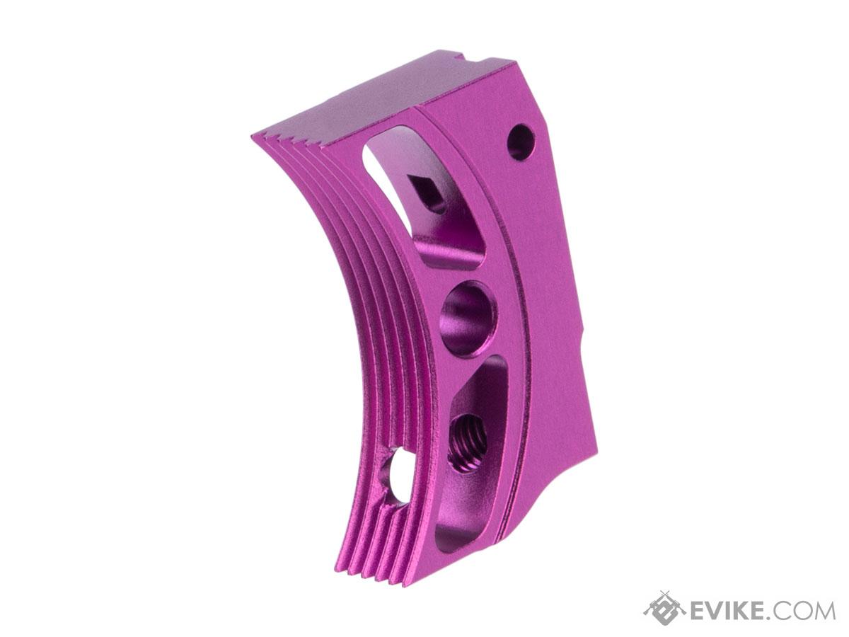 EDGE Airsoft Aluminum Trigger for Hi-CAPA / 1911 Gas Blowback Airsoft Pistols - Type 4 (Color: Purple)