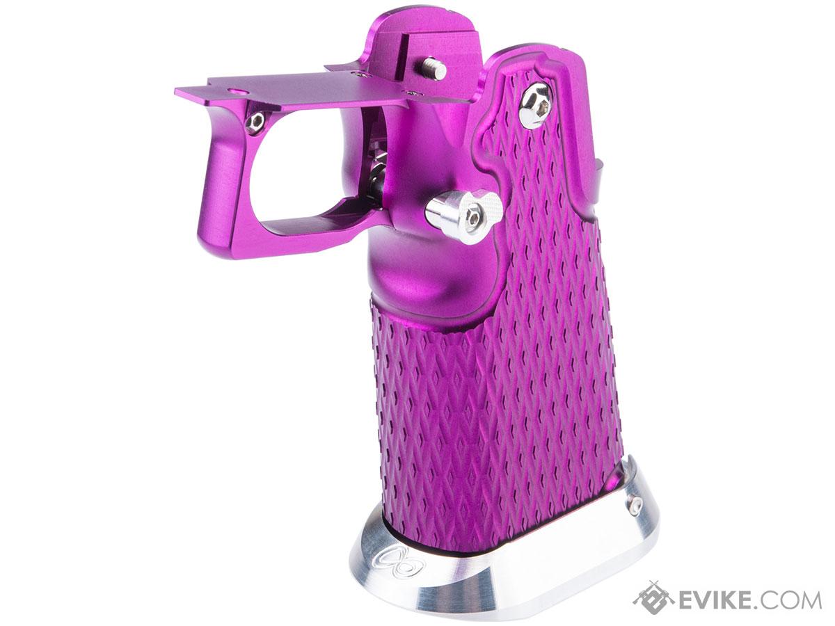 Airsoft Masterpiece Aluminum Grip Type 18 Diamond V2 for Tokyo Marui Hi-Capa Airsoft Pistols (Color: Purple)