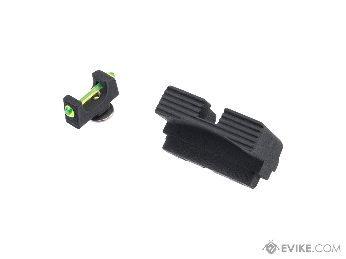 APS Fiber Optic Sight Set for APS XTP, ACP & Shark Series Airsoft Gas Blowback Pistols (Model: Type II)