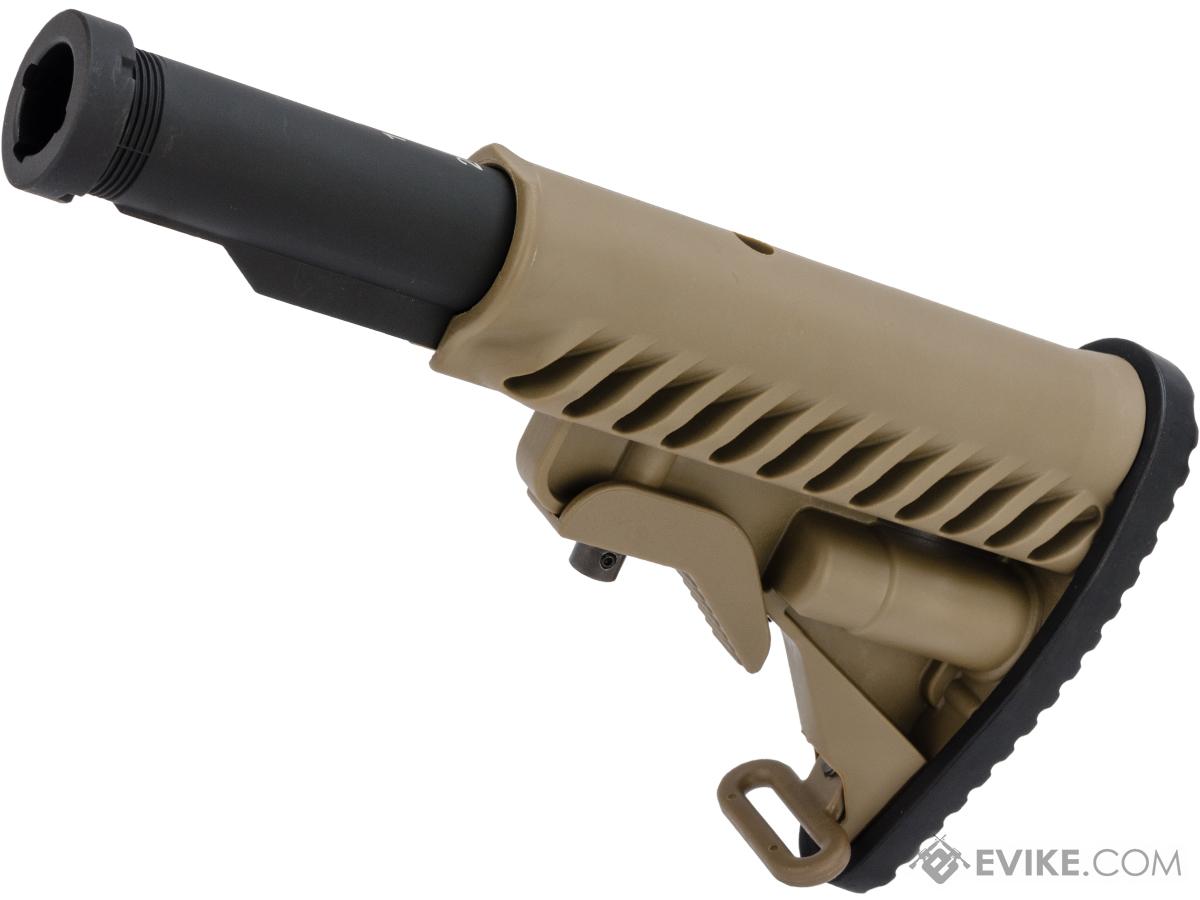 APS 556 Type Retractable Stock with 5 Position Metal Tube (Color: Tan)