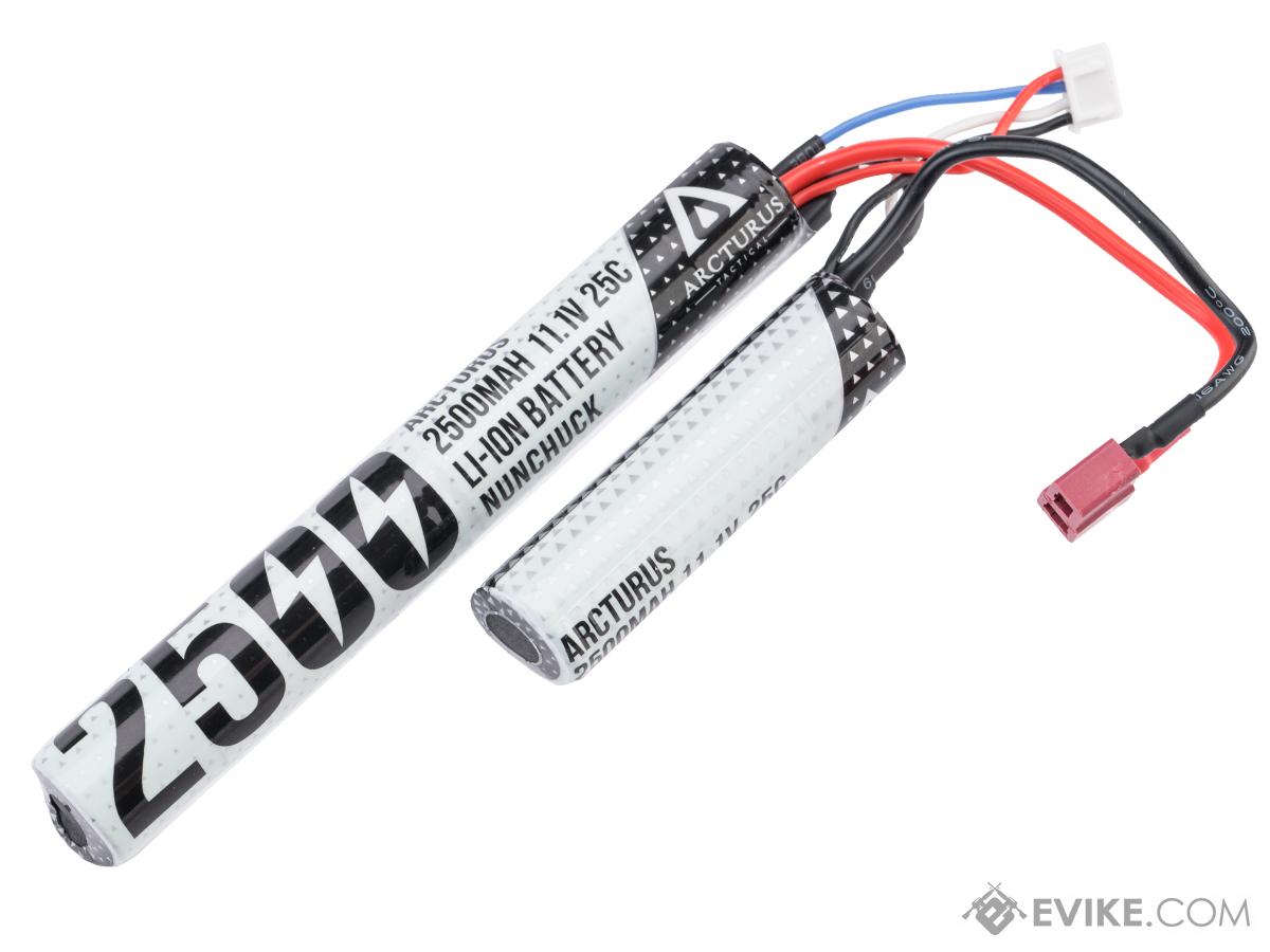 Arcturus High Performance 11.1V Nunchuck Type Airsoft Li-Ion Battery (Model: 2500mAH / 25C / Deans)