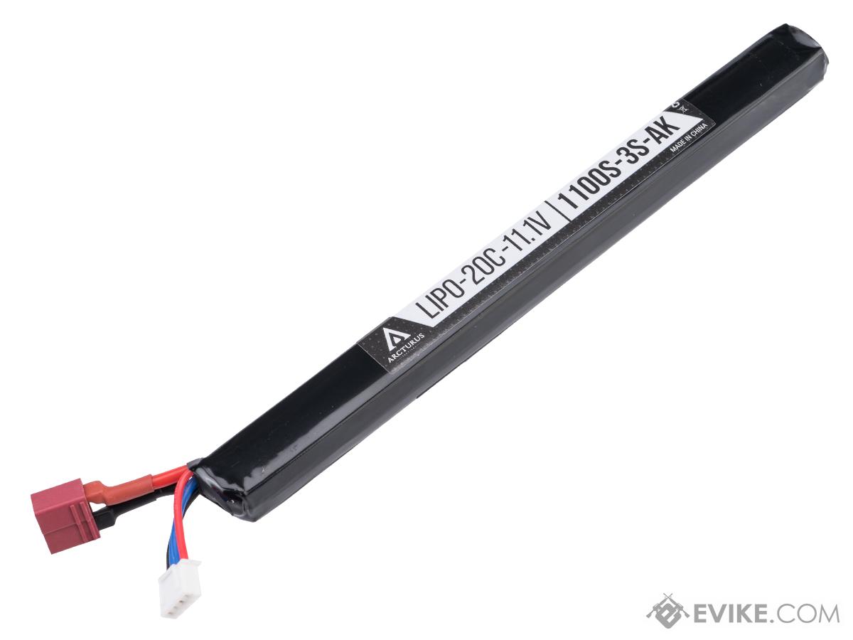 Arcturus High Performance 11.1V Stick Type Airsoft LiPo Battery (Model: 1100mAH / 20C / Deans)