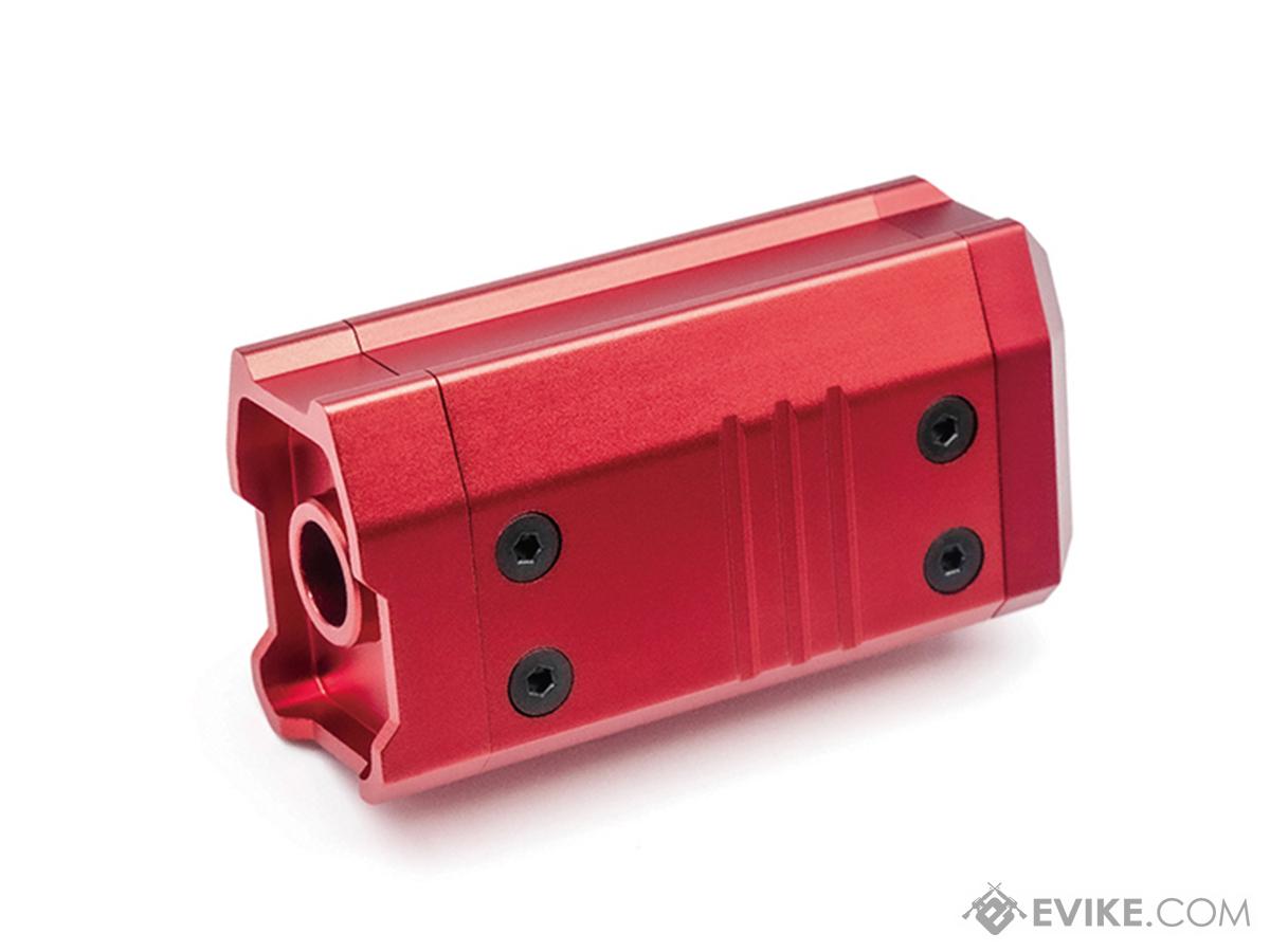 ASG 14mm Negative Barrel Extension for AAP-01 Gas Blowback Airsoft Pistols (Model: Short / Red)