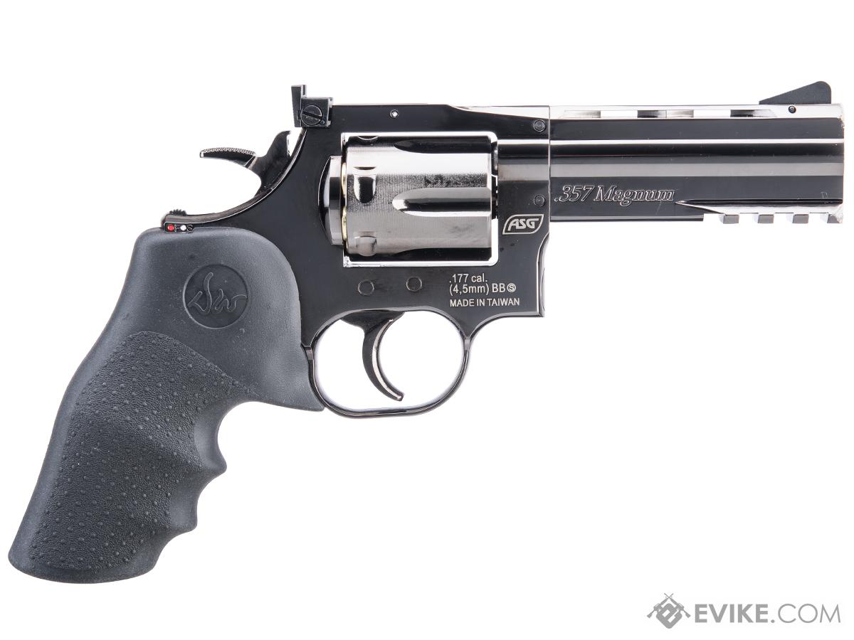 ASG Dan Wesson 715 CO2 Powered 4.5mm Airgun Revolver (Color: Steel Grey ...