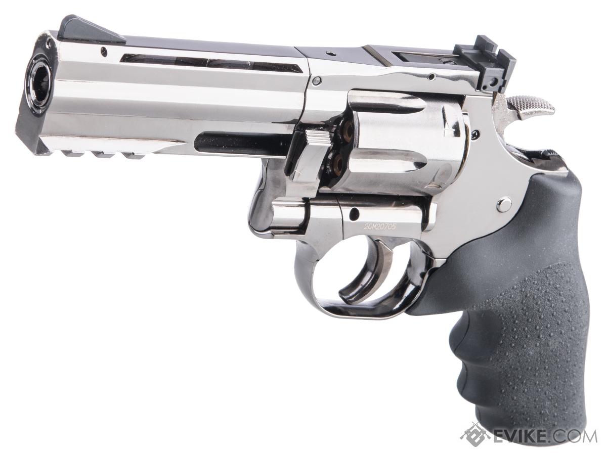  UKARMS Spring Airsoft Gun - 6 Shot 357 Magnum Revolver  w/Shells + 6mm BBS (Silver) : Sports & Outdoors