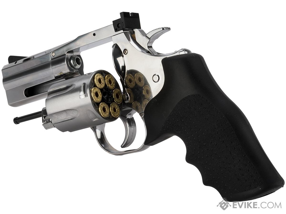 ASG Dan Wesson 715 CO2 Powered 4.5mm Airgun Revolver (Color: Silver / 2 ...