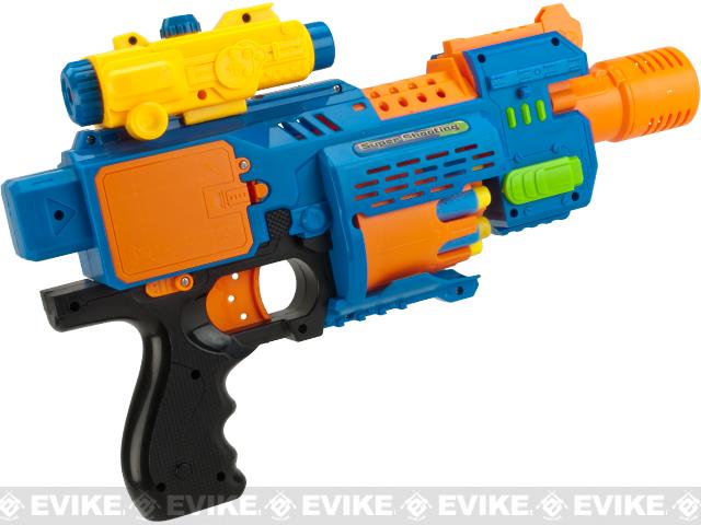 Electric Powered Dart Blaster Shotgun with Rotary Magazine, MORE, Foam ...