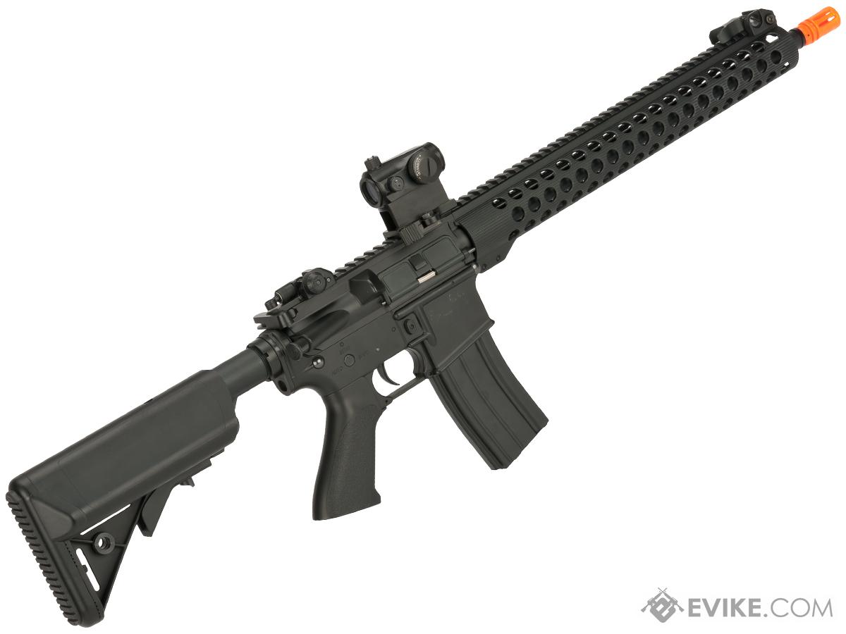 Jg Golden Eagle Spr 15 M4 Airsoft Aeg Rilfe With Retractable Stock Version Modular Handguard 0800