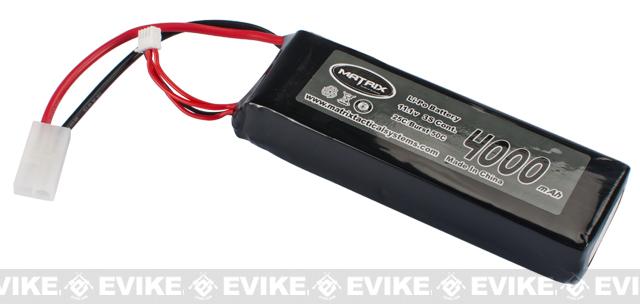 Matrix High Performance 111v Brick Type Airsoft Lipo Battery Configuration 4000mah 25c 5805