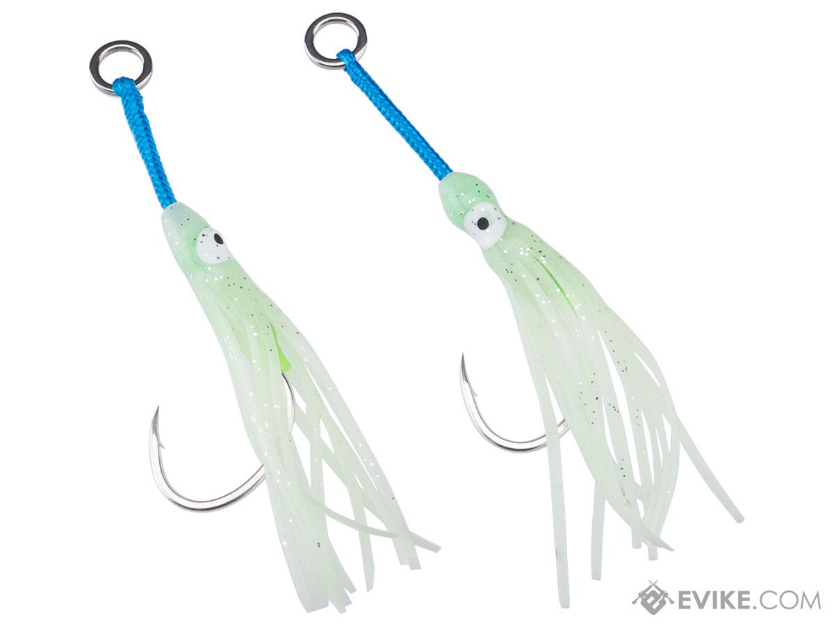 Battle Angler Double Glow Octopus Assist Hook Fishing Lure (Size