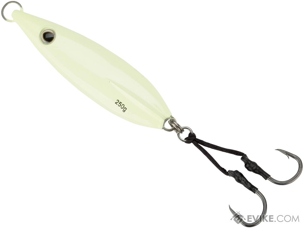 Battle Angler Phantom-Fall Jigging Lure Fishing Jig (Model: 2X-Glow / 250g  / Double Hook)