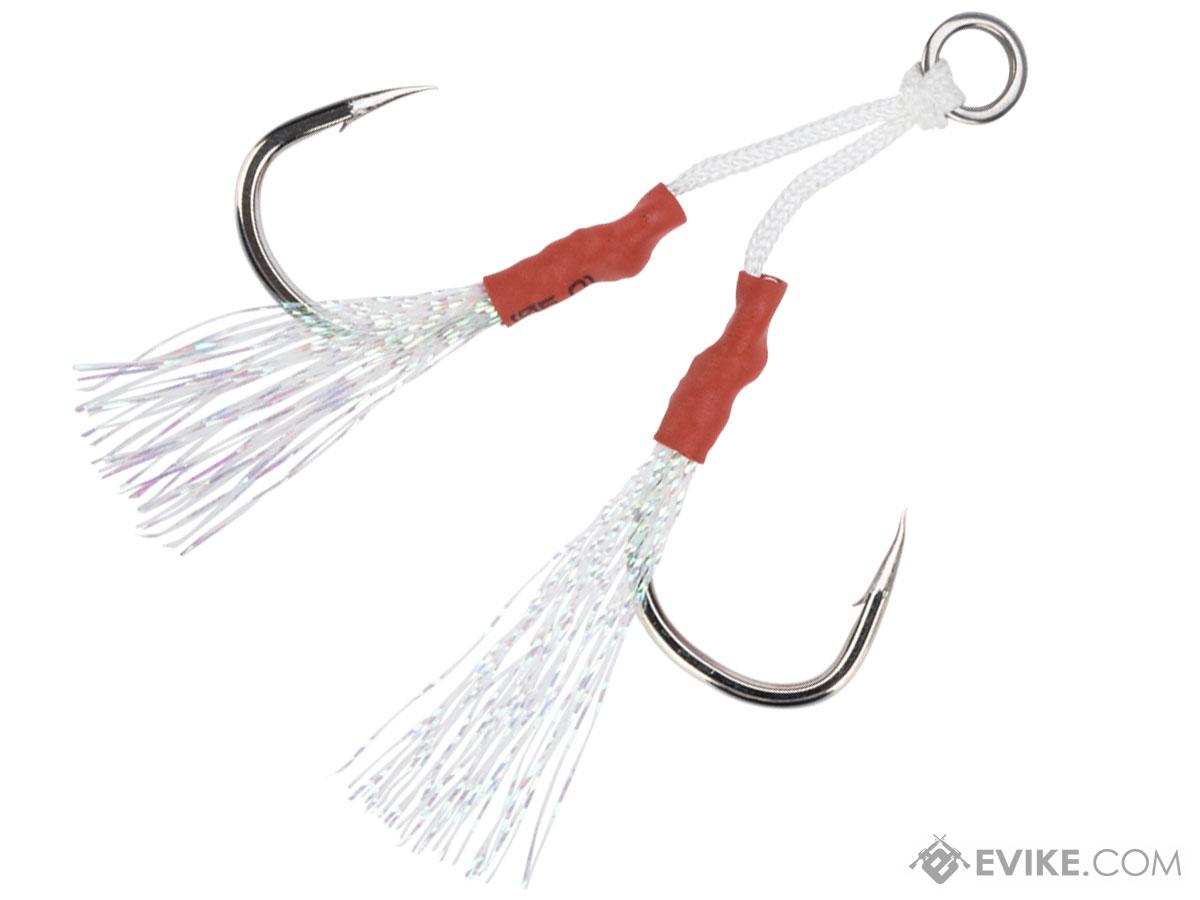 Battle Angler Dancing Feathered Stinger Jigging Hook Set (Size: 6/0 / 1  Pack)