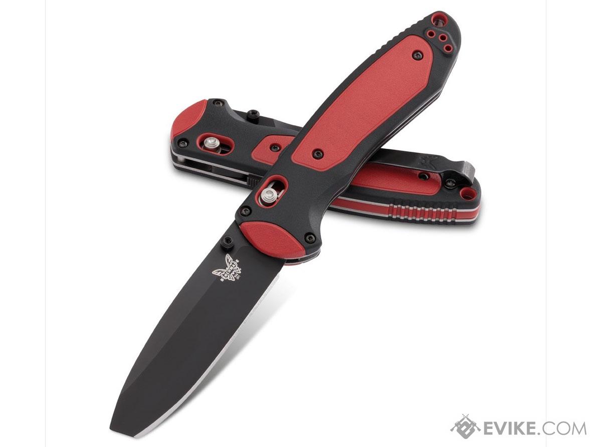 Benchmade 591 "Boost" Folding Knife (Model Blunt Pry Tip / BlackRed