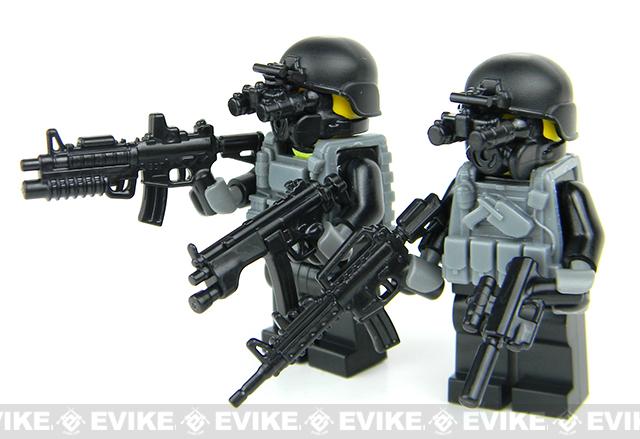 Battle Brick Customs Military Mini-Figure (Model: Black OPS Commandos ...