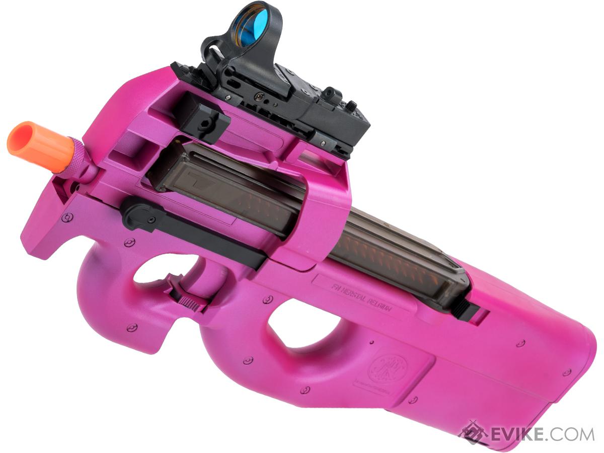 Fn Herstal Licensed P90 Full Size Airsoft Aeg Pdw W Black Sheep Arms Custom Cerakote Color Pink Devil Airsoft Guns Airsoft Electric Rifles Evike Com Airsoft Superstore