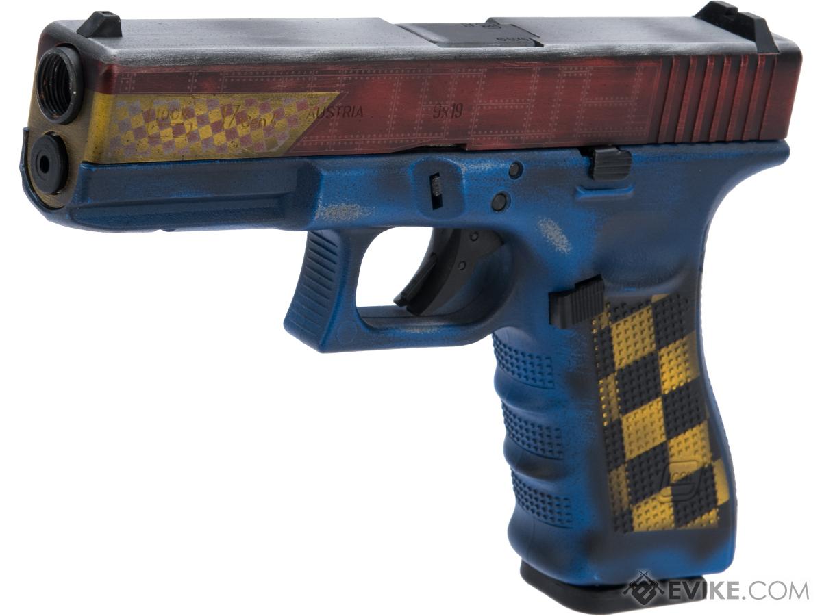 Elite Force Fully Licensed GLOCK 17 Gen.4 Gas Blowback Airsoft Pistol w/  Custom Cerakote (Color: Old Glory), Airsoft Guns, Gas Airsoft Pistols -   Airsoft Superstore