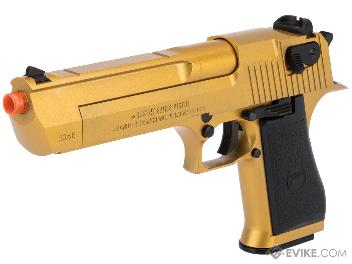 WE-Tech Desert Eagle .50 AE GBB Airsoft Pistol by Cybergun w/ Black Sheep Arms Custom Cerakote (Color: Golden Gun)