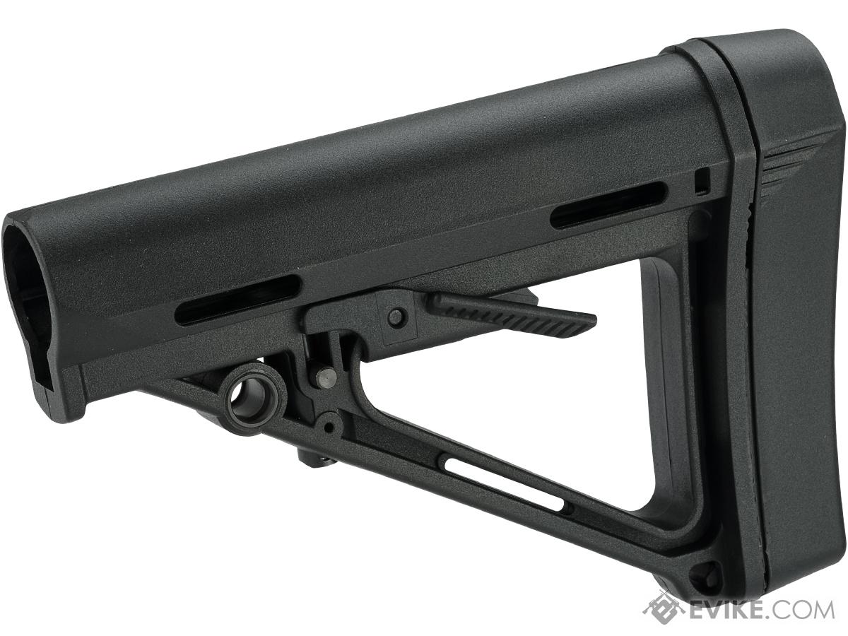 Bolt Airsoft BOM Stock with Heavy Duty Butt Pad (Color: Black), Accessories  & Parts, External Parts, M4 / M16 External Parts, M4/M16 Stocks  (Adjustable) -  Airsoft Superstore