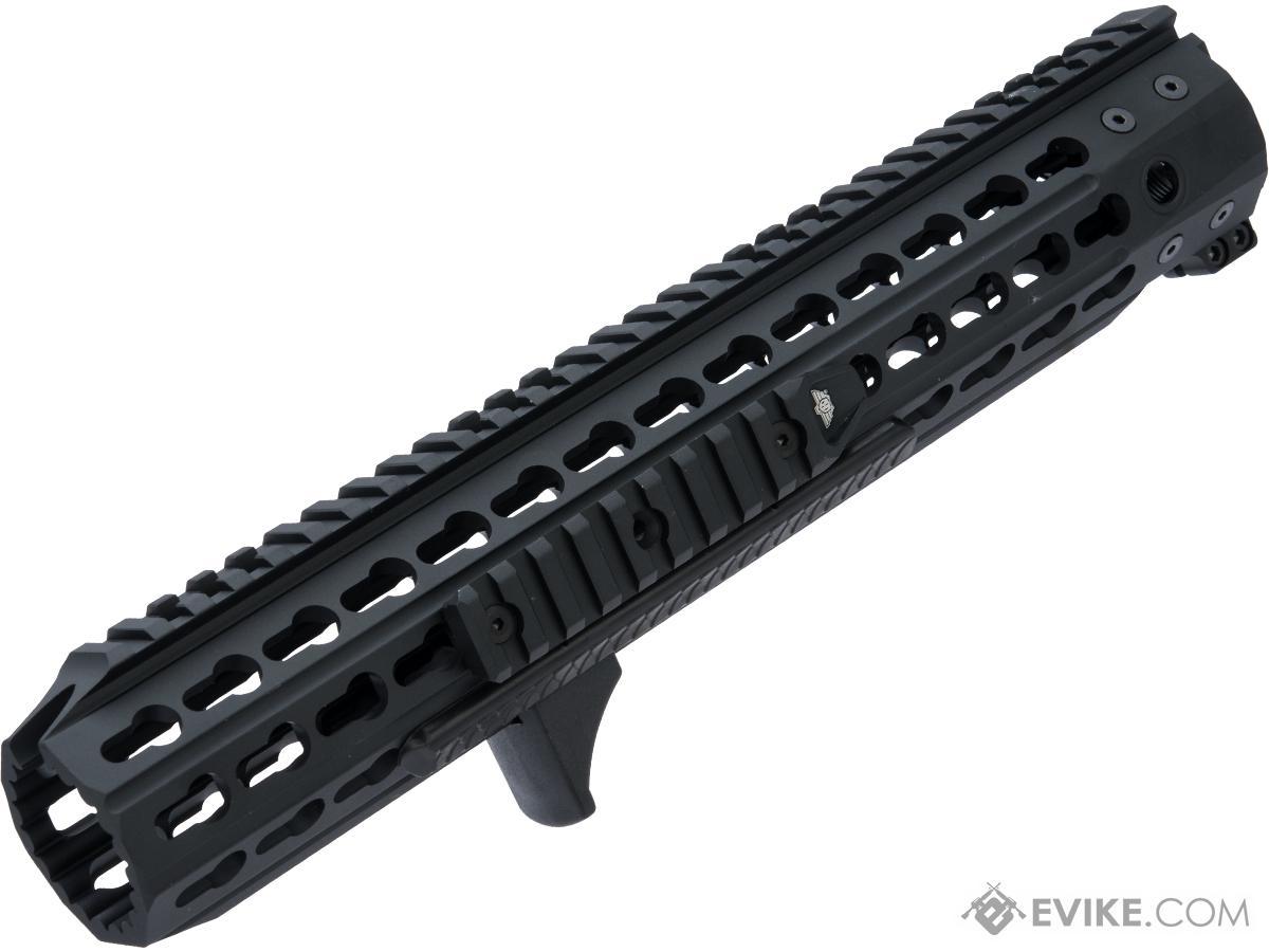 Bolt Airsoft CNC Aluminum 330 Rail 13 Freefloat Keymod Handguard (Color: Black)