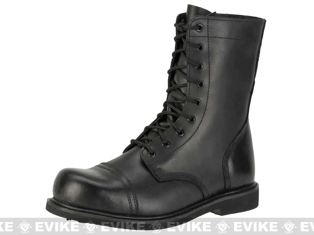 steel toe combat boot
