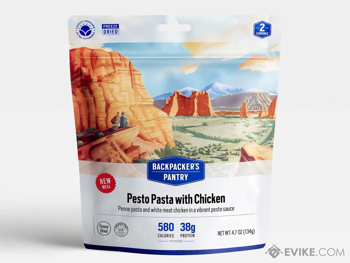 Backpacker's Pantry Freeze Dried Camping Food (Model: Lunch & Dinner / Pesto Pasta with Chicken)