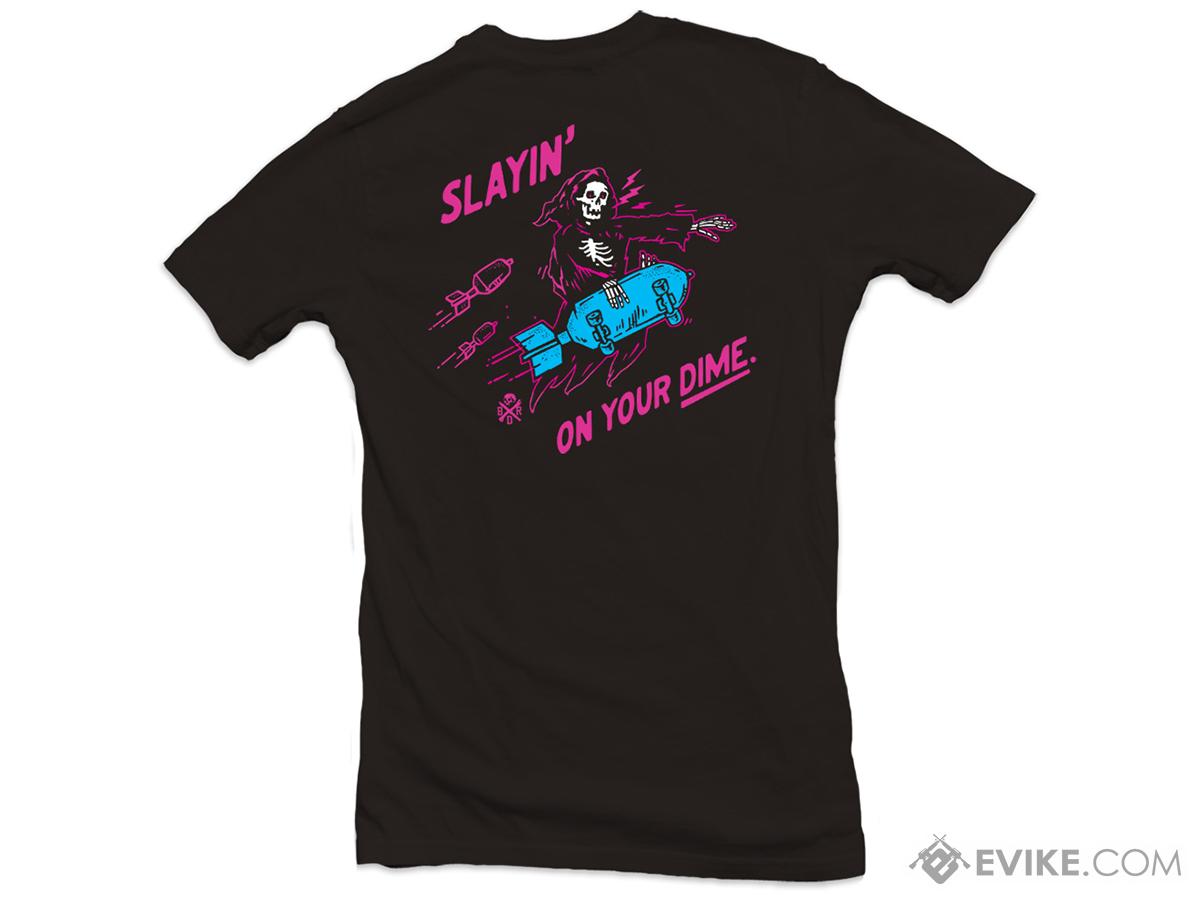 Black Rifle Division Slaying T-Shirt (Color: Black-Neon / Medium)