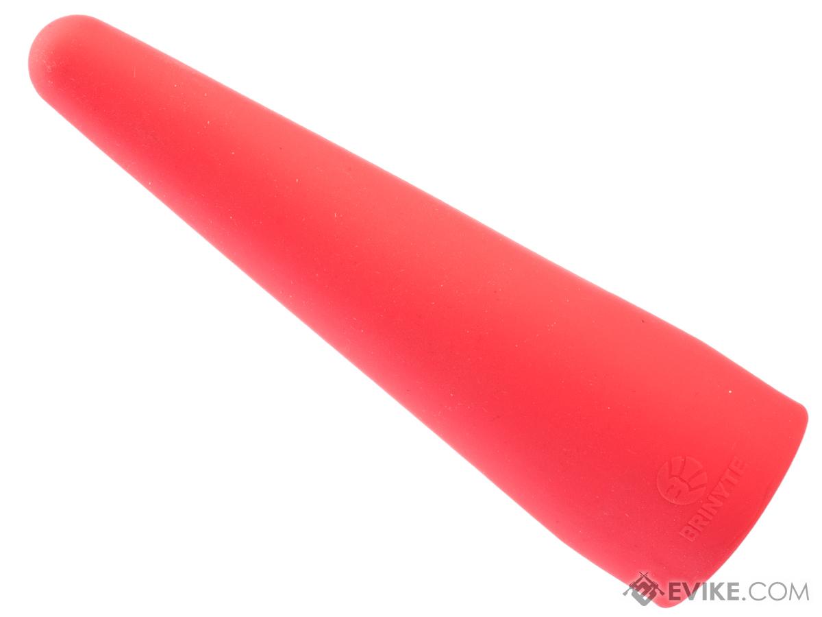 Brinyte BTW18 Foldable Traffic Wand Attachment for Handheld Flashlights (Color: Red)