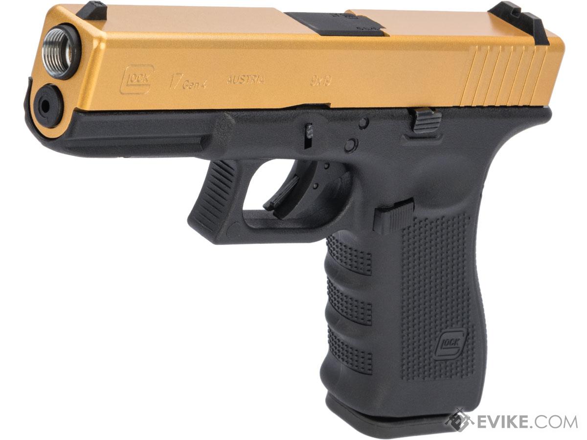 Pistola Air Soft Glock 17 Golden Metal Réplica 6mm