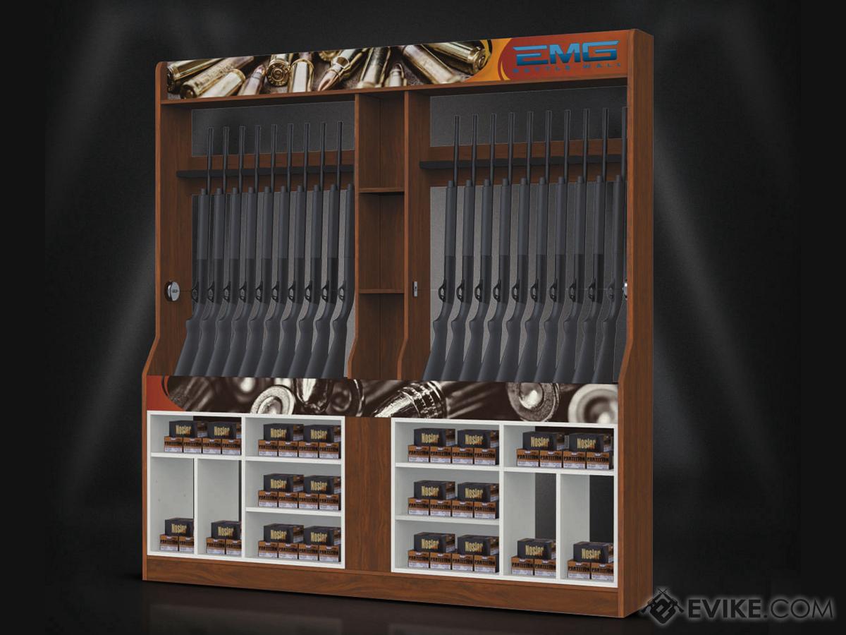 EMG Professional Grade Wooden Open Weapon Display & Storage Solution Rack (Model: Full)