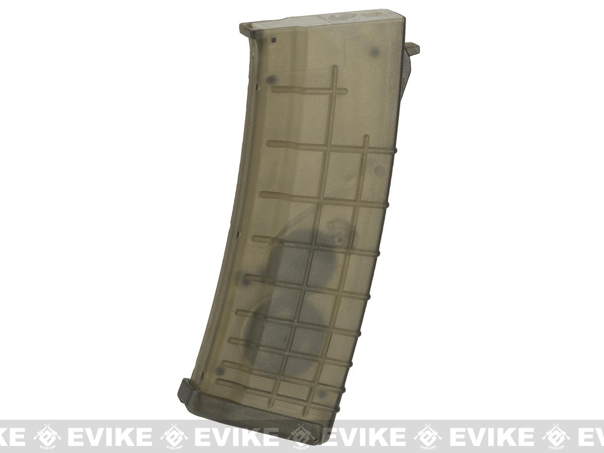 CYMA FlashMag Hi-Cap Magazine for AK Series Airsoft AEG Rifles (Color: Translucent / 520rd / Bulgarian-Style)