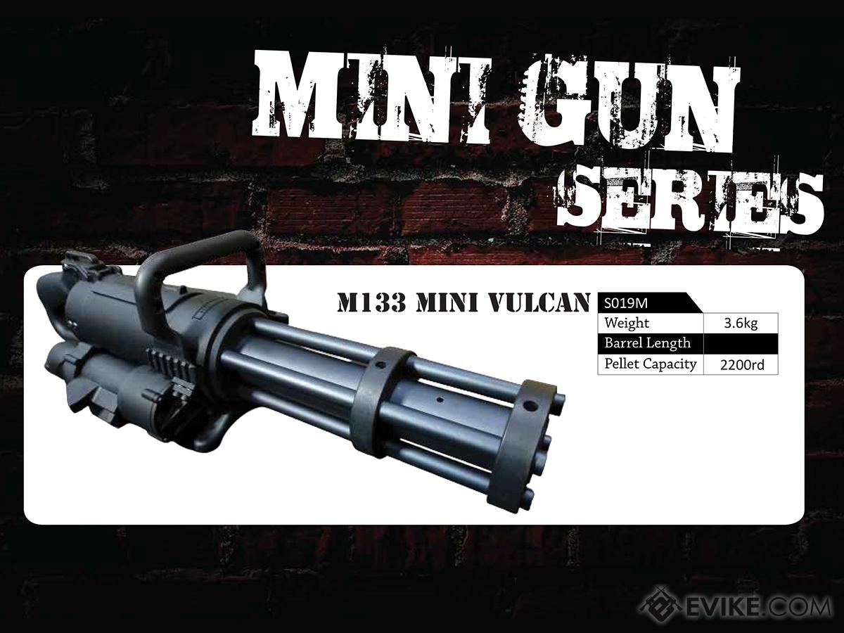 Classic Army M133 Mini Vulcan Rotating Multi-Barrel Airsoft AEG ...