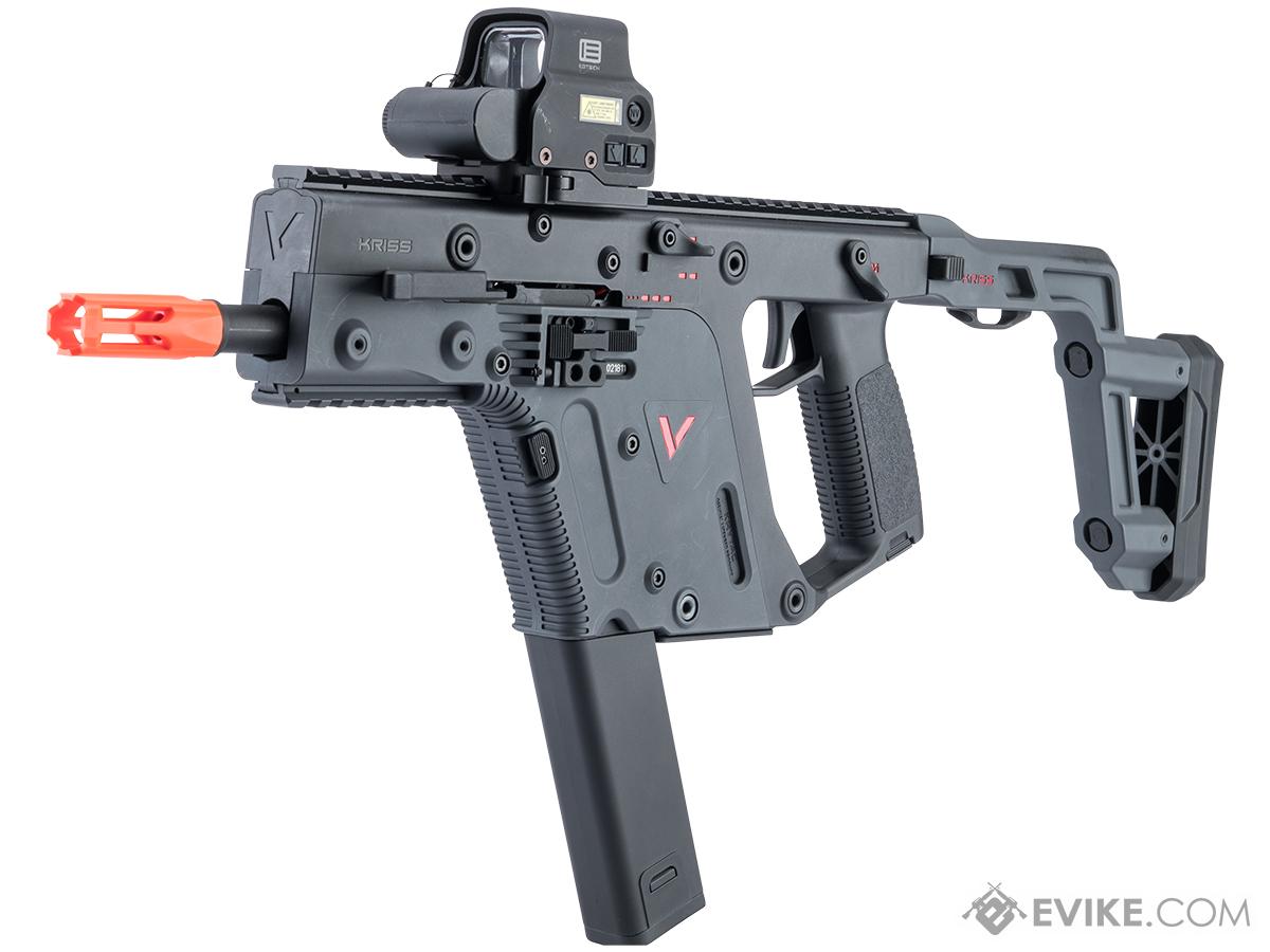 EMG Custom Cerakote Krytac Licensed KRISS Vector Airsoft AEG (Color: Black and Grey Two Tone)