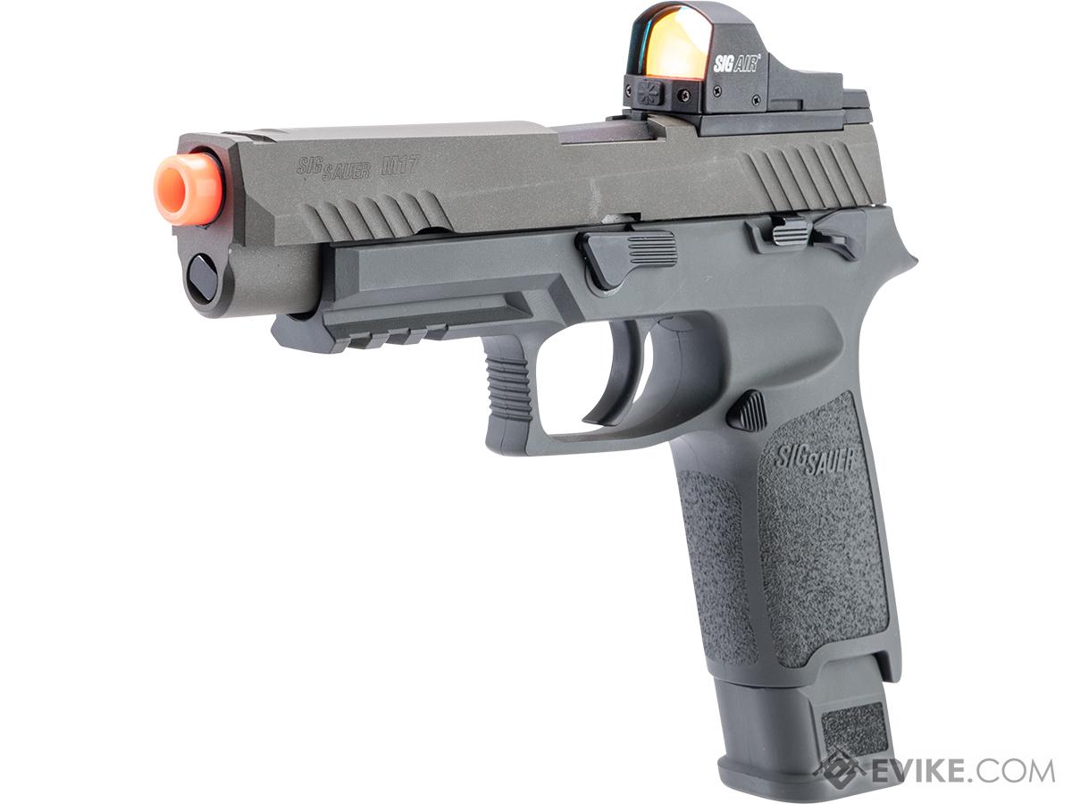 SIG Sauer ProForce P320 M17 MHS Airsoft GBB Pistol w/ Cerakote  Finish by Rooftop Arms (Color: Two-Tone Grey)