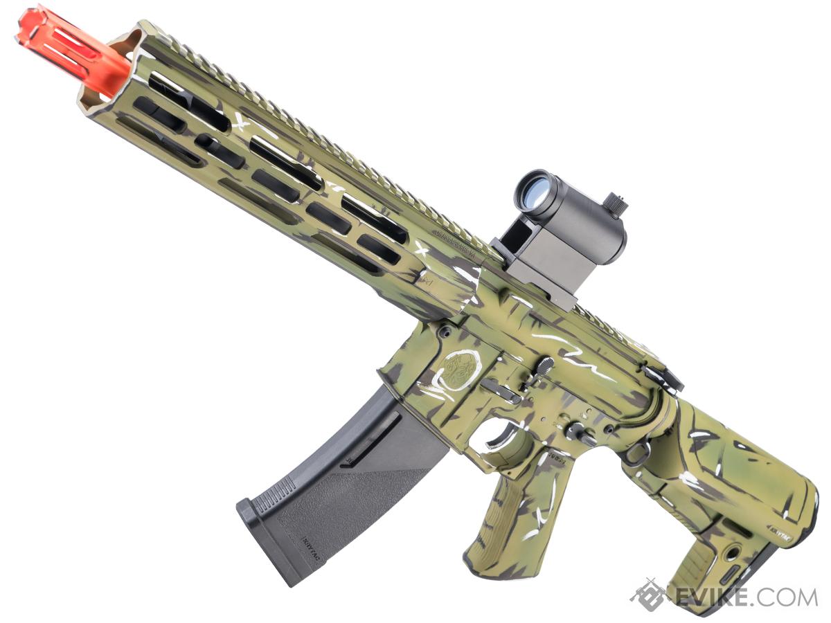 KRYTAC Alpha CRB-M Airsoft AEG Rifle w/ Firearm Grade Custom Cerakote Finish (Color: Comic Green)