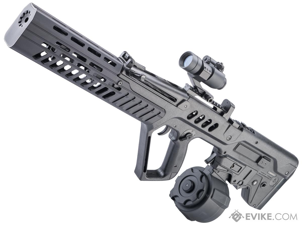 Evike.com Custom Eliminator Tavor Tar-21 AEG with Drum Magazine (Color: Black)