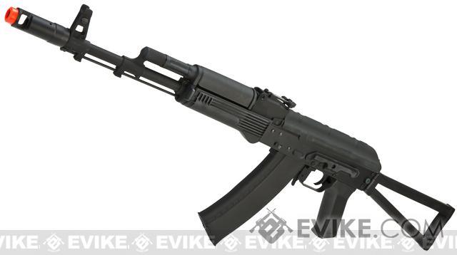 CYMA Standard Stamped Metal Airsoft AEG Rifle w/ Steel Folding Stock (Package: Gun Only), Airsoft Guns, Airsoft Electric Rifles - Evike.com Airsoft Superstore