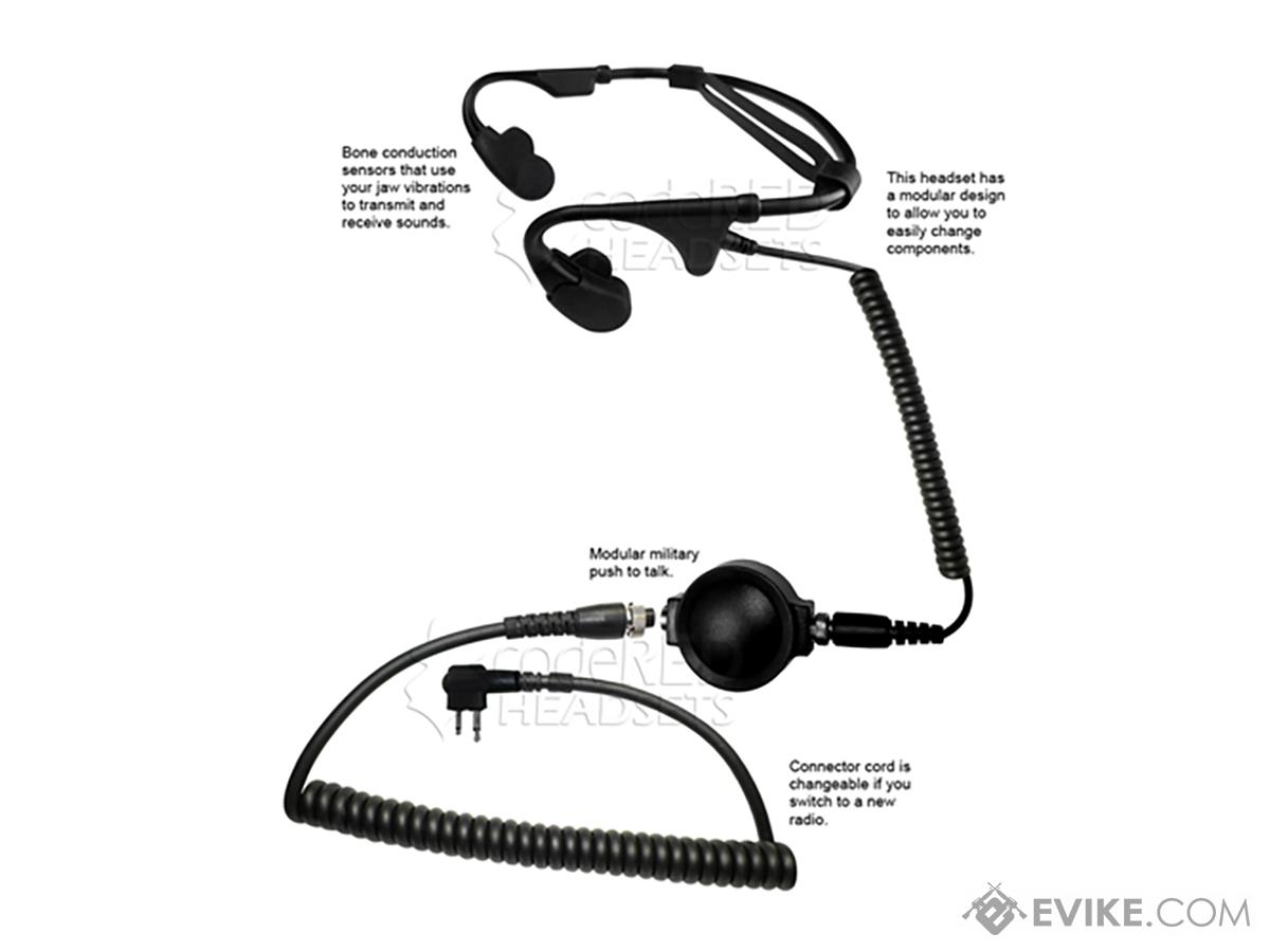 Code Red Headsets "Battle Zero" Modular Bone Conduction Headset W ...