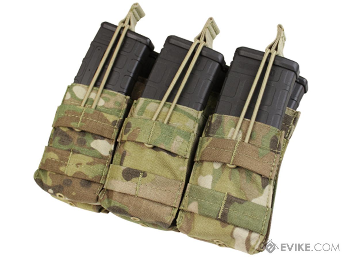 SMG,　M16　Open　Stacker　M4　(Rifle,　Triple　Pouches　Tactical　(Color:　Mag　Airsoft　Condor　Gear/Apparel,　NATO　Multicam),　Pouch　Tactical　MG)　5.56　AR15　Top　Superstore　Magazine　Pouches,