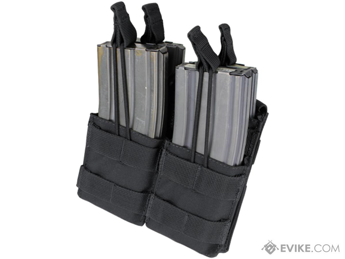 Condor Tactical Open Top Double Stacker AR15 / M4 / M16 / 5.56 NATO Magazine Pouch (Color: Black)