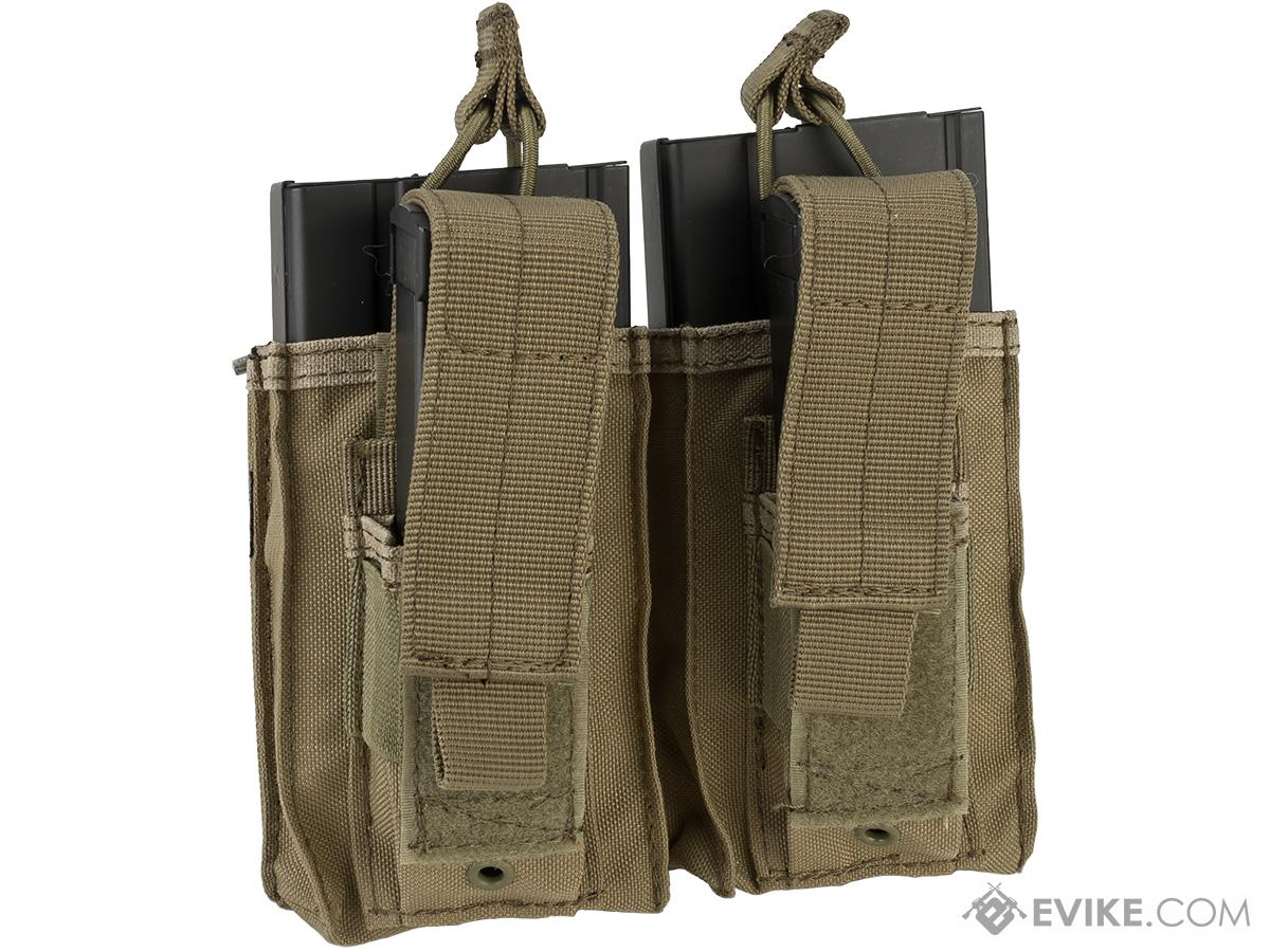 z Condor MOLLE Double Kangaroo M14 & Pistol Mag Pouch (Color: Tan ...