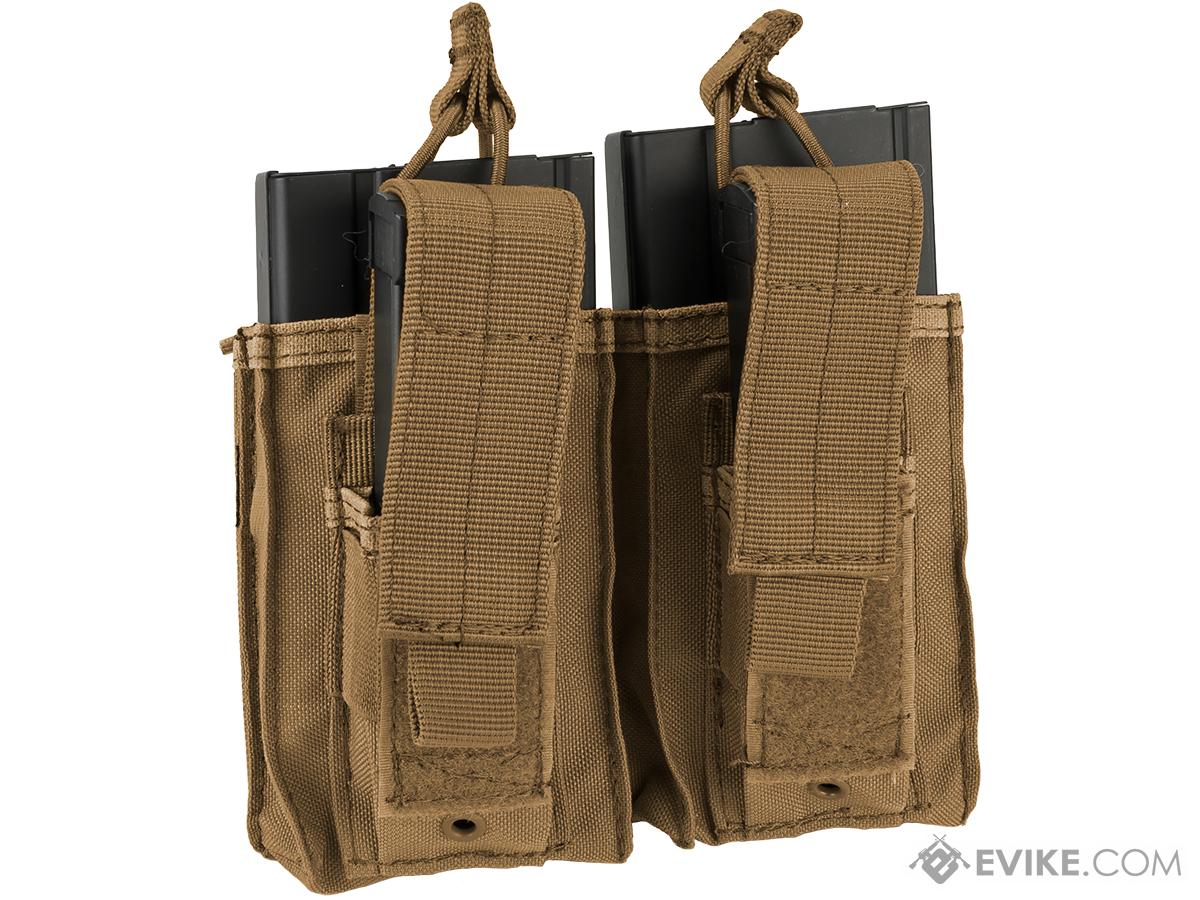 Condor MOLLE Double Kangaroo M14 & Pistol Mag Pouch (Color: Coyote ...