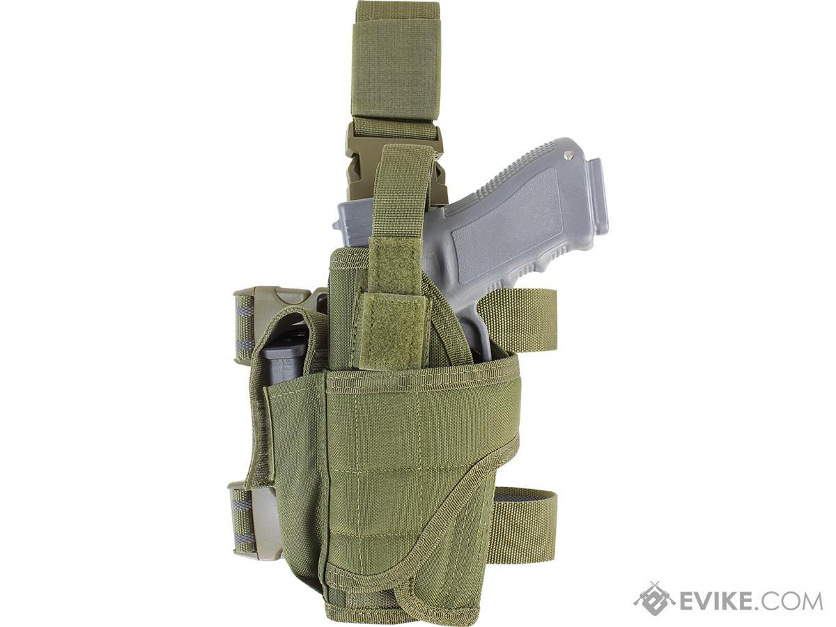 Condor Tornado Universal Tactical Thigh / Drop Leg Holster (Color: Olive Drab / Left Hand)