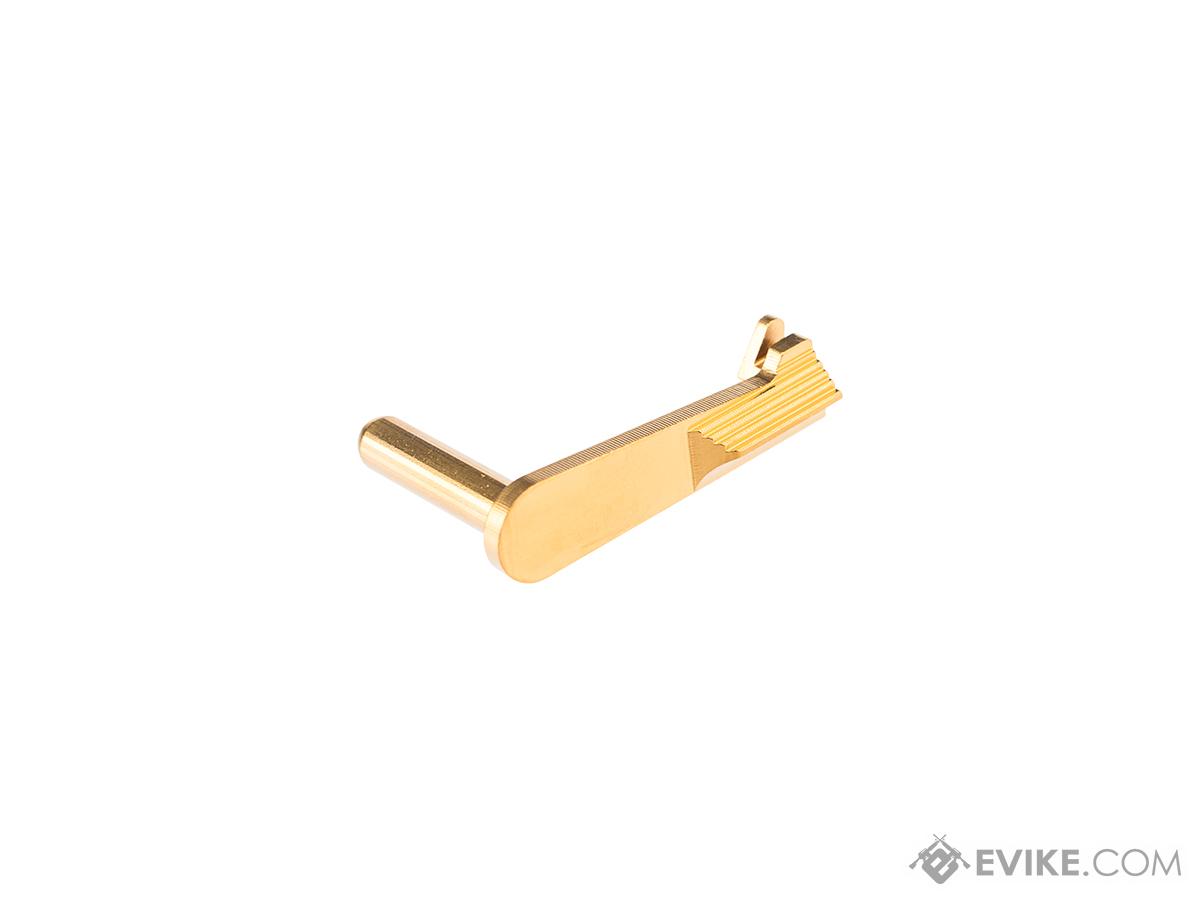 CowCow Technology CNC Slide Stop for Tokyo Marui Hi-CAPA Gas Blowback Airsoft Pistols (Color: Gold)